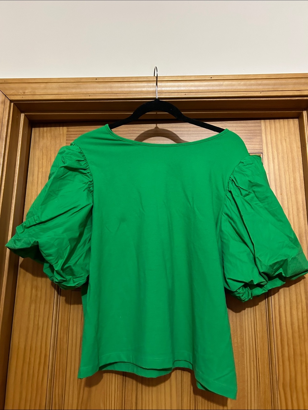 a new day Emerald Green Puff Sleeve Top